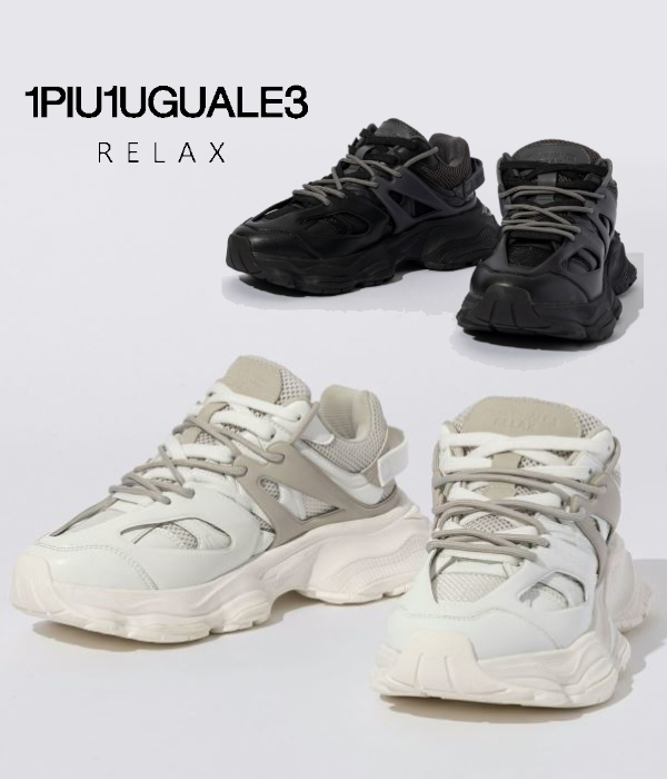 1PIU1UGUALE3 RELAX ウノピゥウノウグァーレトレ リラックス レイヤードダッドスニーカー メンズ 靴 カジュアル スポーツ ストリート シューズ