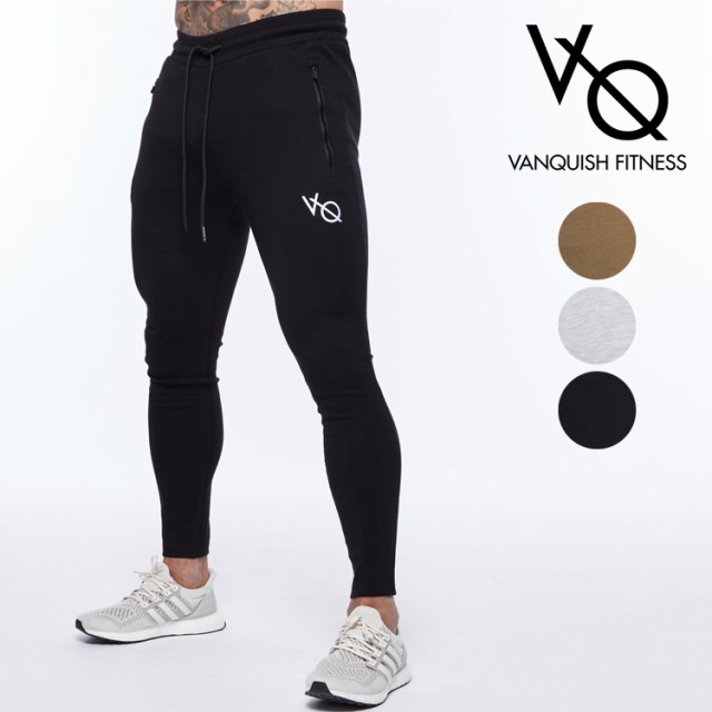 vanquish fitness ヴァンキッシュ フィットネス Essential Tapered Sweetpants エッセンシャル ジップ テーパード スウェットパンツ ジョ