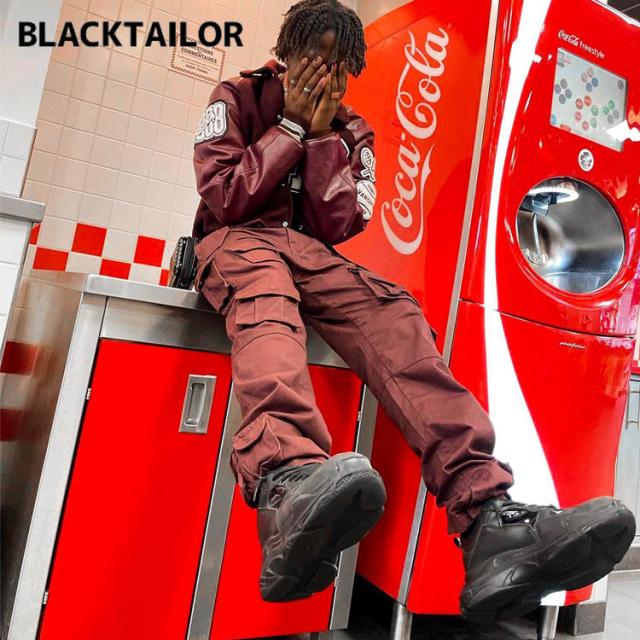 BLACKTAILOR ブラックテイラー X1 CARGO BROWN カーゴパンツ メンズ レディース ミリタリーパンツ ワークパンツ ズボン パンツ ブラウン ダンス カジュアル おしゃれ オールシーズンの通販は