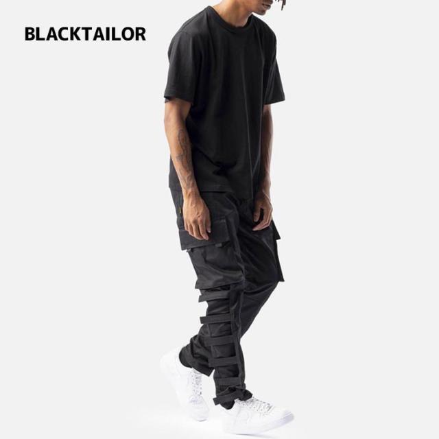 BLACKTAILOR ブラックテイラー X3 CARGO BLACK メンズ カーゴパンツ ジョガーパンツ メンズファッション パンツ おしゃれ ストリート 伸縮性