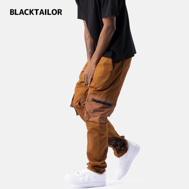 BLACKTAILOR ブラックテイラー X4 CARGO ORANGE メンズ カーゴパンツ ジョガーパンツ メンズファッション パンツ おしゃれ ストリート 伸縮性の通販は