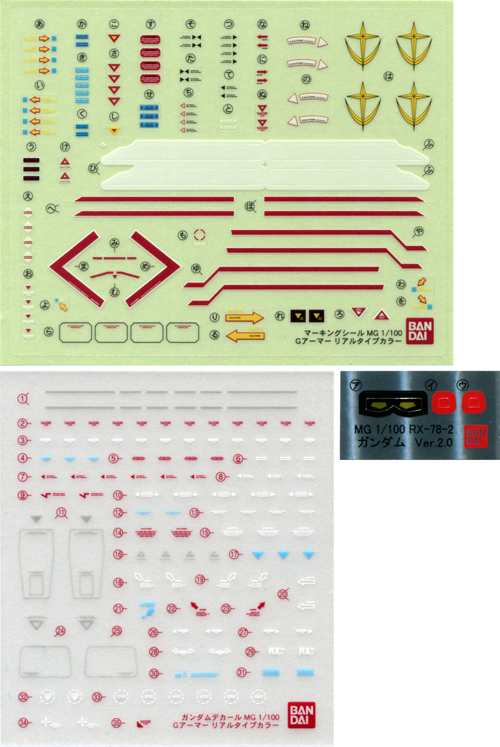 ガンプラ付属シール デカール Mg 1 100 Gアーマー リアルタイプカラー付属マーキングシール ガンダムデカール シール の通販はau Pay マーケット ガンダムグッズ専門店 G作戦