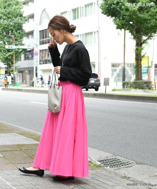 スカート レディース マキシスカート ロングスカート コットン 綿 ロング丈 マキシ丈 ボリューム フレアスカート 無地 リネン風 夏 春新の通販はau Pay マーケット Joknet