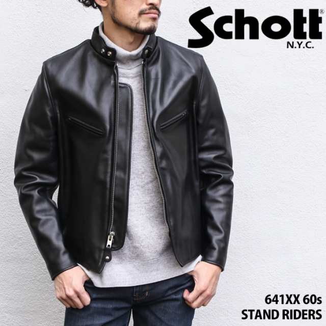 新作 SCHOTT ショット 641XX 60s STAND RIDERS ライダース レザー ...