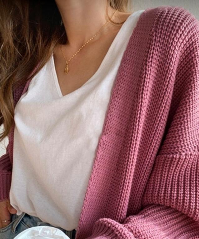 新作 ロングカーディガン レディース 秋 冬 春 ニット 厚手 トップス