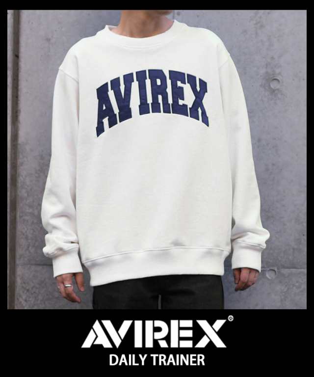 ほぼ新品】AVIREX トレーナー スウェット XL グレージュ