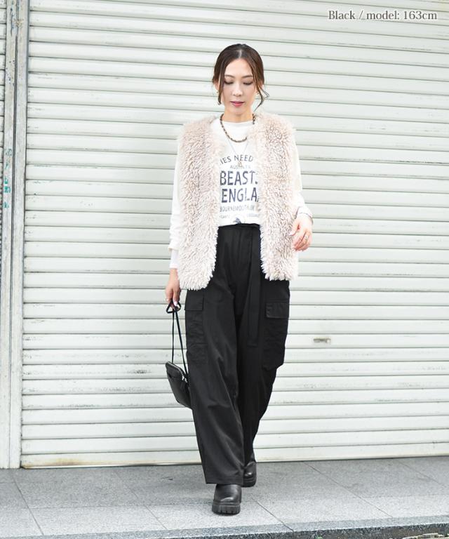 夏服 カジュアル カーゴ パンツ ロング丈 韓国 レディースファッション カーゴパンツ レディース 50代 低身長 夏 カーキ 秋 ワイド