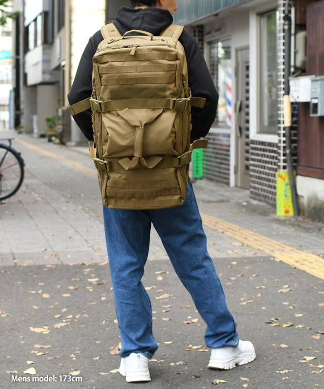 新作 バックパック リュックサック 大容量 60L 多機能 ショルダーバッグ 手提げ 3way 旅行 トラベル 大きめ 撥水 メンズ レディース 防災リュック_4