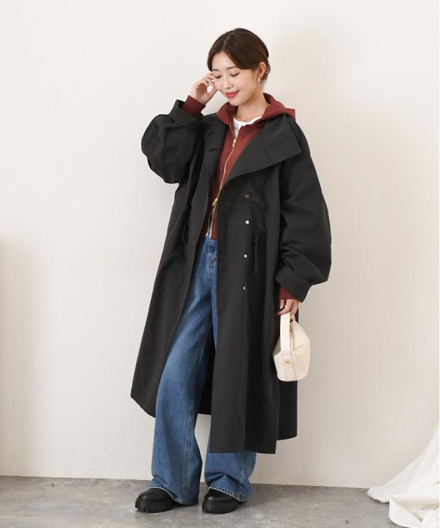新作 コート レディース 秋 冬 大きいサイズ ロング モッズコート アウター スタンドカラー 防寒 寒さ対策 ゆったり ミリタリー オーバーコート