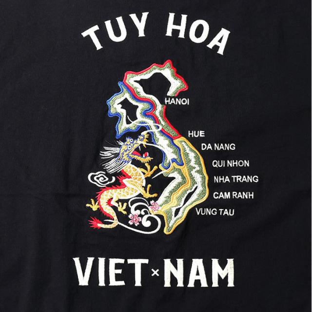 新作 カットソー メンズ 長袖 トップス HOUSTON ヒューストン 刺繍 虎