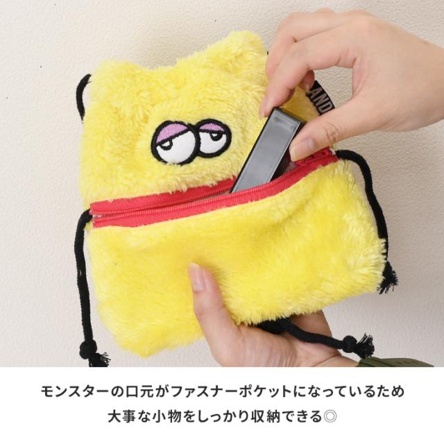 新作 アンドパッカブル AND PACKABLE 巾着ポーチ キャラクター ポーチ
