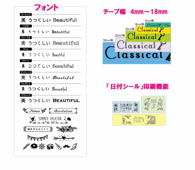 ガーリーテプラ SR-GL2 ラベルライター 15400円 送料無料 女性 プレゼント キングジム テプラ プロ