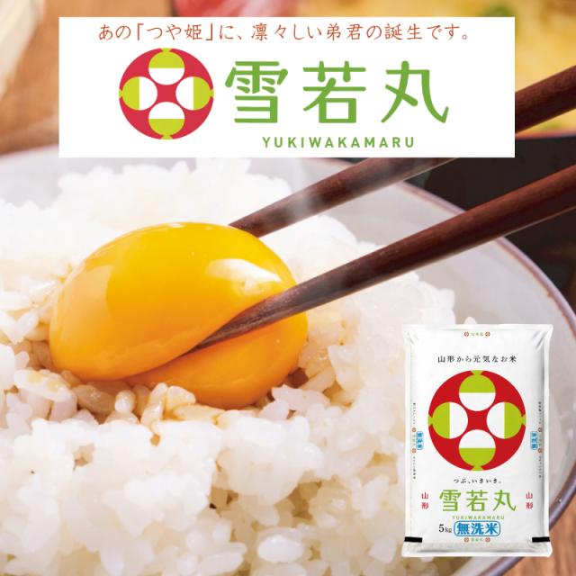 令和7年産 無洗米 山形県産 雪若丸 ゆきわかまる 10kg(5kg×2) 送料無料
