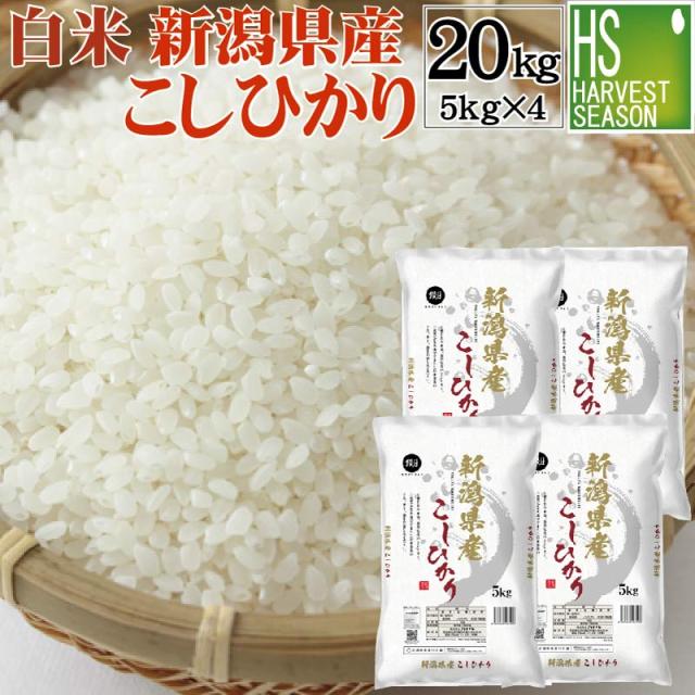 新米　新潟産コシヒカリ令和6年  白米20kg 令和7年産新米予約 無洗米 吟精新潟産コシヒカリ2kg/4kg/5kg