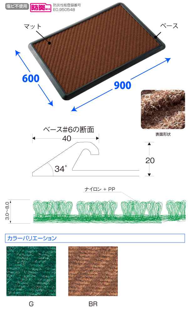 送料無料 消毒マットセット 600×900サイズのマット＋ベースセット 代引/同梱/返品不可 #6　Ｆ-38-6S #21｜au PAY マーケット