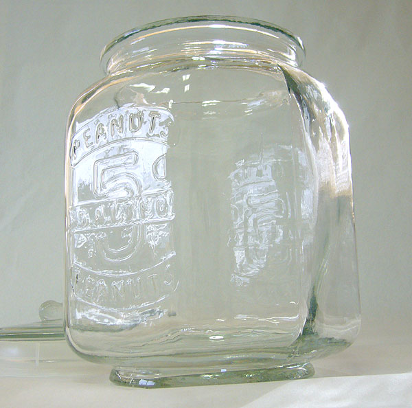 アンティーク 作家サイン入 手描きガラスのクッキーバーレル 【公式通販】