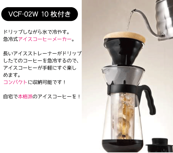 Hario ハリオ Neｗ V60 アイスコーヒーメーカー 2 4杯用 コーヒーサーバー Vic 02b 10の通販はau Pay マーケット グットライフショップ