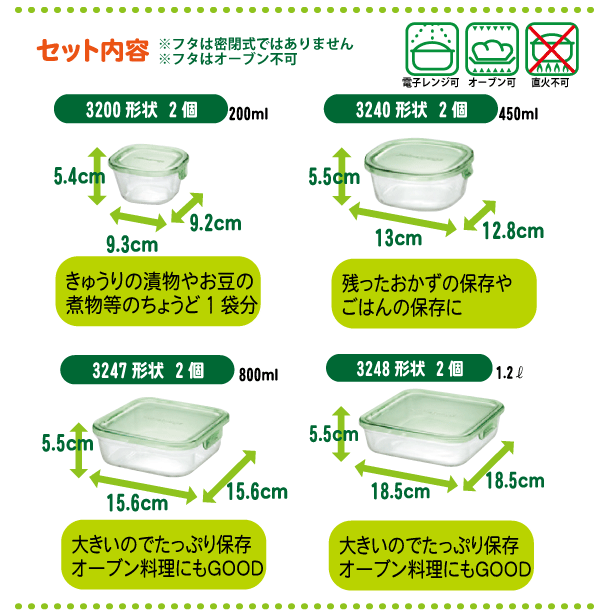 Iwaki イワキ パック レンジ 角型8点セット 耐熱ガラス 保存容器 セットpsc Prn 8g Ps Prn8g 11の通販はau Pay マーケット グットライフショップ