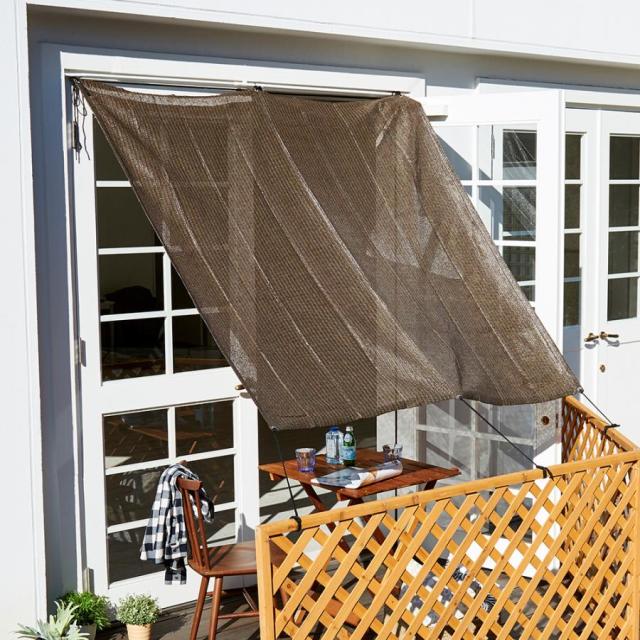 JINALEI 日除けシェード 屋外 5M*8M ベランダ目隠し 色: コーヒー