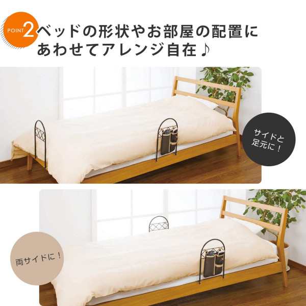 【日本育児】ベッドフェンス　2セット