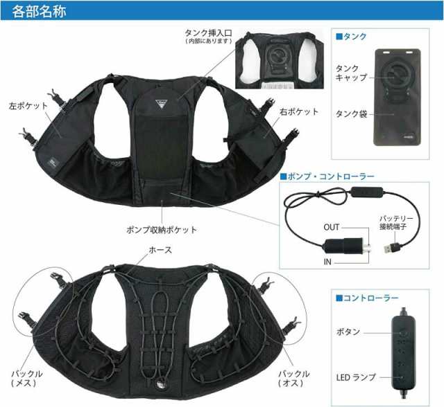 水冷ベスト ジーベック 33000 バッテリー 充電コード付 XEBEC 「ロジ」の通販はau PAY マーケット 作業服・作業用品のダイリュウ  au PAY マーケット店 au PAY マーケット－通販サイト