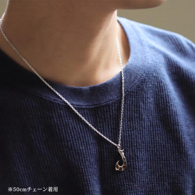 ハワイアンジュエリー コアウッド フィッシュフック モアナ 刻印 無料 ネックレス コアの木 精霊の宿る木 シルバー925 ギフトラッピング可能 チェーン 長さ選べる aumakua メンズ レディース 誕生日 プレゼント 母の日 【品番：CG-059-61-01】_7