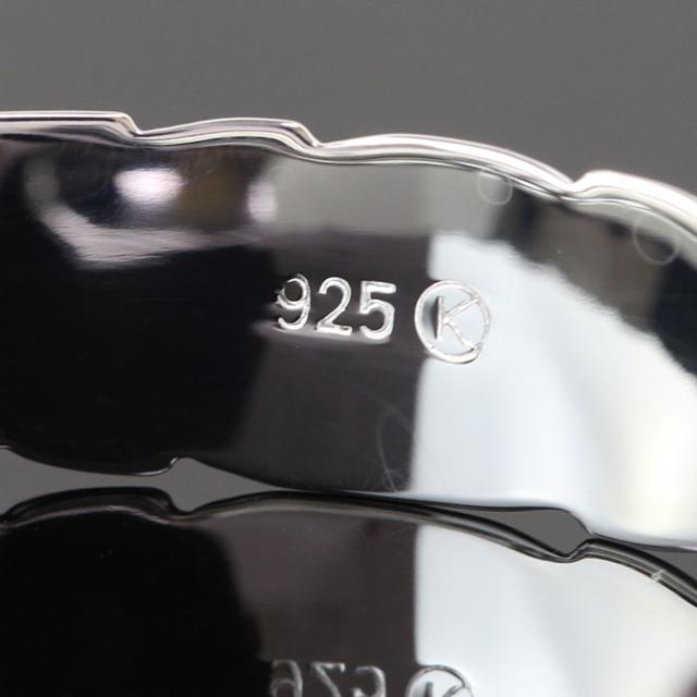 ハワイアンジュエリー バングル ハワイアンジュエリー ブレスレット ペアバングル 幅12mm 刻印 無料 サイズが選べる オープンバングル ペア 2本セット カットアウト スクロール シルバー925 太め カップル 夫婦 プレゼント 母の日 【品番：B5003-12P】_10