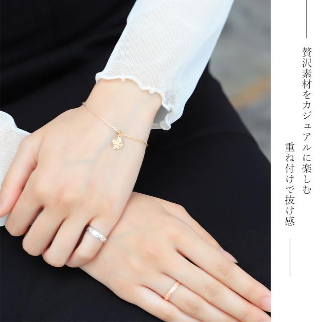 ハワイアンジュエリー リング ゴールド 刻印 無料 1号〜19号 幅約4mm 14K K14ホワイトゴールド ギフト対応可 指輪 ピンキーリング 小さいサイズ BY THE SEA バイザシー メンズ レディース 誕生日 プレゼント 母の日 【品番：GMR1013】_6