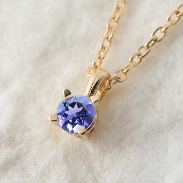 タンザナイト ネックレス K14 ゴールド ネックレス ハワイアンジュエリー ネックレス 14K K14ゴールド 14金 イエローゴールド ピンクゴールド ホワイトゴールド 12月誕生石 一粒 ギフトラッピング可能 プレゼント 母の日 【品番：CG-GP501-12】_2