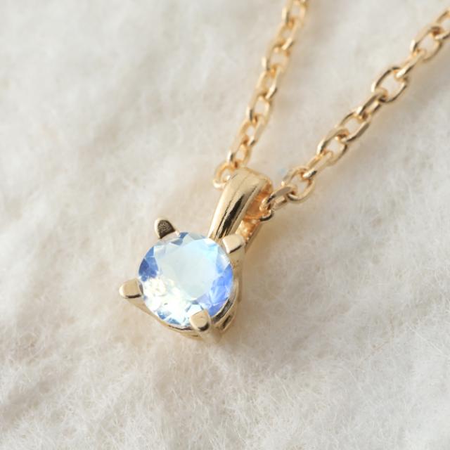 ムーンストーン ネックレス K14 ゴールド ネックレス ハワイアンジュエリー ネックレス 14K K14ゴールド 14金 イエローゴールド ピンクゴールド ホワイトゴールド 6月誕生石 一粒 ギフトラッピング可能 プレゼント 母の日 【品番：CG-GP501-6】_2