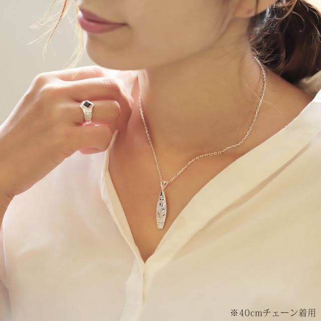ハワイアンジュエリー ネックレス シルバー ネックレス 刻印 無料 誕生石入れ可 サーフーボード シンプル シルバー925 ギフトラッピング可能 チェーン 長さ選べる メンズ レディース 誕生日 プレゼント 父の日 【品番：CG-SP2513】_3