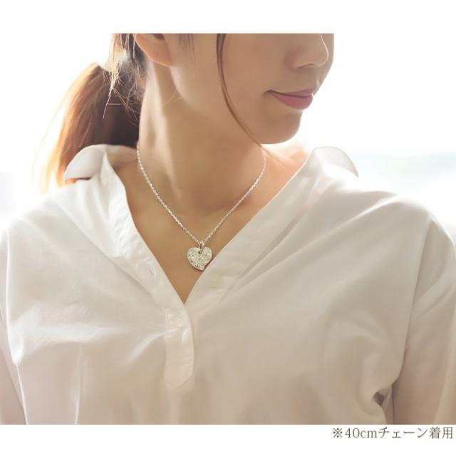 ハワイアンジュエリー シルバー ペンダント トップ 刻印 無料 誕生石入れ可 フラットハート サイド飾り彫り カービング シルバー925 ネックレス チェーン別売 ペンダントヘッド 彼女 妻 女性 レディース 誕生日 プレゼント 父の日 【品番：SP2587】_5