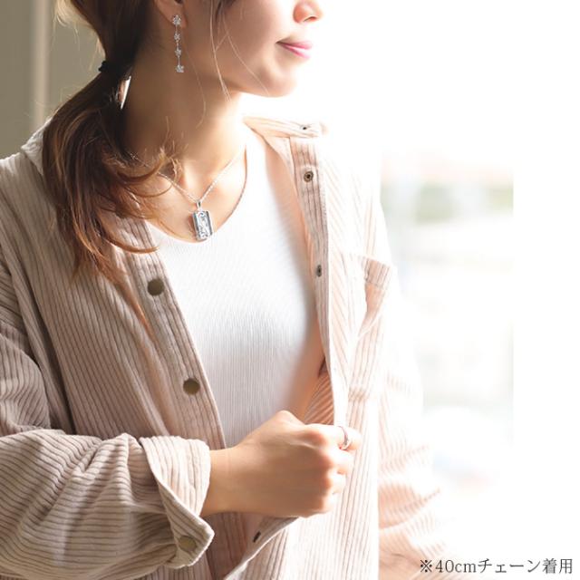 ハワイアンジュエリー シルバー ペアペンダントトップ 2個セット 刻印 無料 誕生石入れ可 スクエア スクロール 定番 プレート シルバー925 ネックレス チェーン別売 ペンダントヘッド カップル 夫婦 プレゼント 母の日 【品番：SP2622P】_6