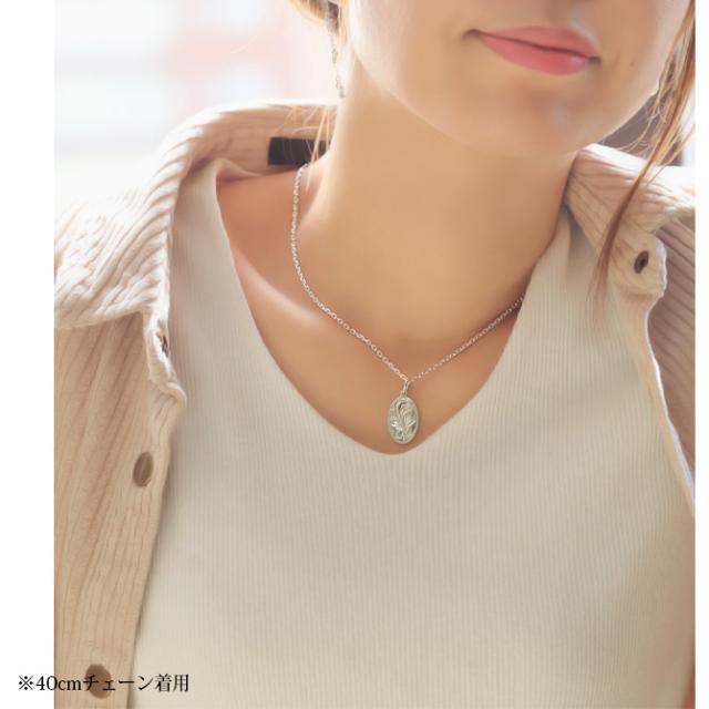ハワイアンジュエリー シルバー ペアペンダントトップ 2個セット 刻印 無料 誕生石入れ可 オーバル プレート シルバー925 ネックレス チェーン別売 ペンダントヘッド カップル 夫婦 プレゼント 父の日 【品番：SP2917P】_2
