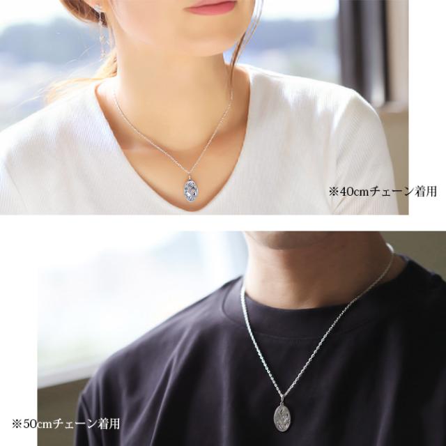 ハワイアンジュエリー シルバー ペアペンダントトップ 2個セット 刻印 無料 誕生石入れ可 オーバル プレート シルバー925 ネックレス チェーン別売 ペンダントヘッド カップル 夫婦 プレゼント 父の日 【品番：SP2917P】_6