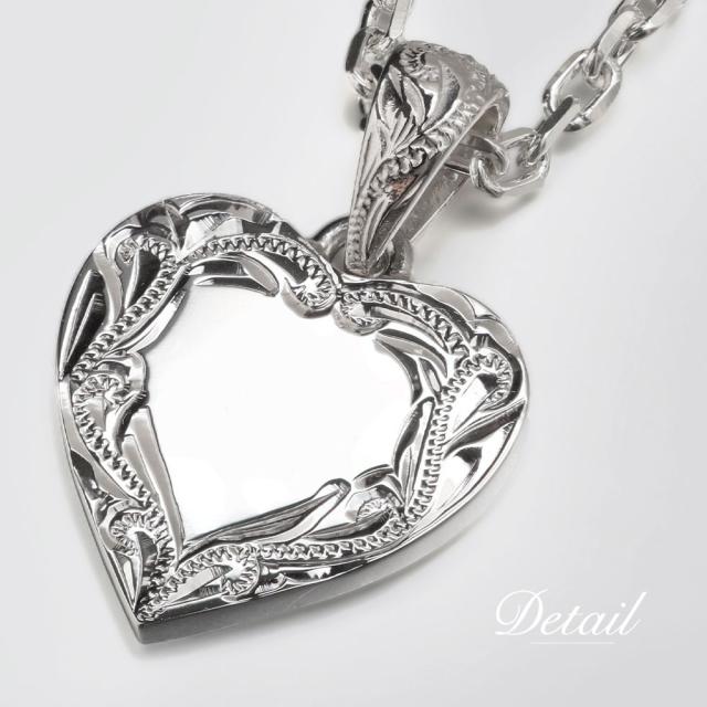 ハワイアンジュエリー ネックレス イニシャル シルバー ネックレス 刻印 無料 誕生石入れ可 ハート シルバー925 ギフトラッピング可能 チェーン 長さ選べる BY THE SEA バイザシー プレゼント 母の日 【品番：CG-SP314】_8