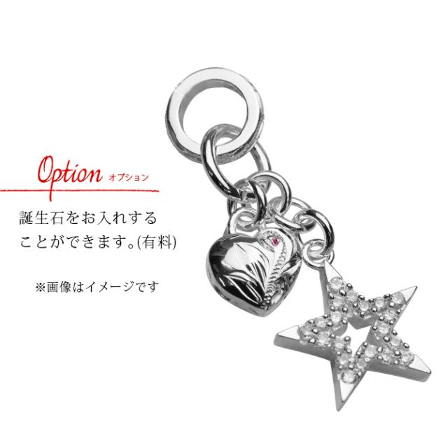 ハワイアンジュエリー ネックレス シルバー ネックレス 刻印 無料 誕生石入れ可 ジルコニア スター ハート 星 シンプル シルバー925 ギフトラッピング可能 チェーン 長さ選べる プレゼント 父の日 【品番：CG-SP3195】_4