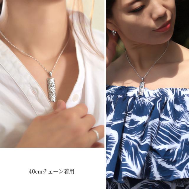 ハワイアンジュエリー ネックレス スクロール シルバー ネックレス 刻印 無料 誕生石入れ可 LLサイズ カットアウト バチカン彫有 シルバー925 ギフトラッピング可能 長さ選べる プレゼント 父の日 【品番：CG-SP333】_3