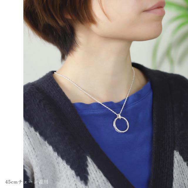 ハワイアンジュエリー ネックレス シルバー925 リングネックレス 刻印無料 誕生石入れ可 指輪 シルバー925 チェーン付 長さ選べる BY THE SEA バイザシー プレゼント 父の日 【品番：CG-SP334】_2