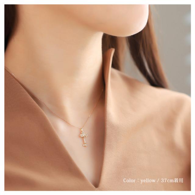 N006a【鍵モチーフ】ネックレス ダイヤ S925 K18ゴールド N006a【鍵モチーフ】ネックレス ダイヤ S925 K18ゴールド