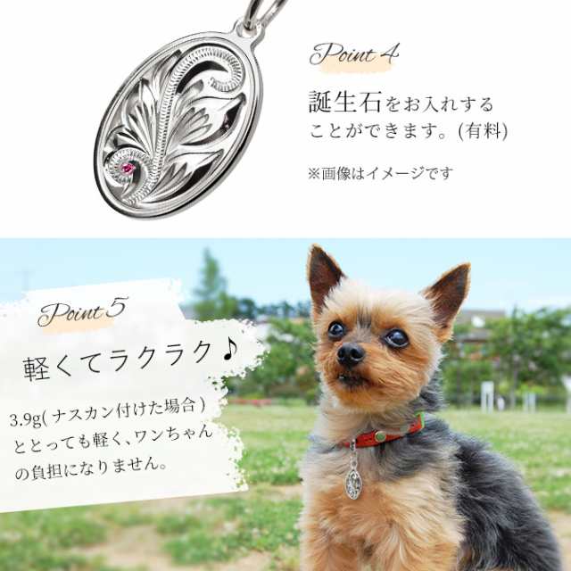 刻印無料 名入れ無料 ハワイアンジュエリー ネックレス 犬 猫 迷子札 首輪 ペット シルバー925 誕生石 SP2917-F 夏 サマー  ギフトの通販はau PAY マーケット - ミリオンベル | au PAY マーケット－通販サイト