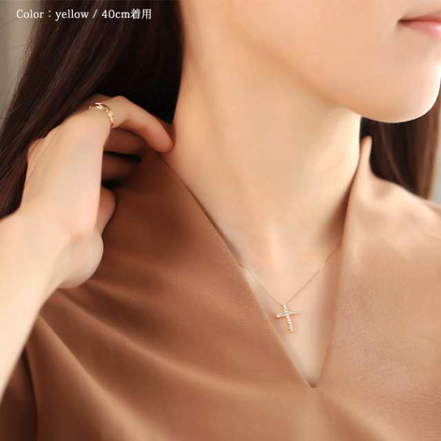 18金ネックレス レディース ゴールド 18k ネックレス ダイヤモンド