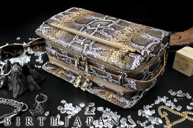 希少●フルラ　トートバッグ　ゴールド金具　裏地総柄　レザー　オニキス　ブラック 蛇柄PUセカンドバッグ 鞄 008 茶 オラオラ系 悪羅悪羅系 ヤクザ