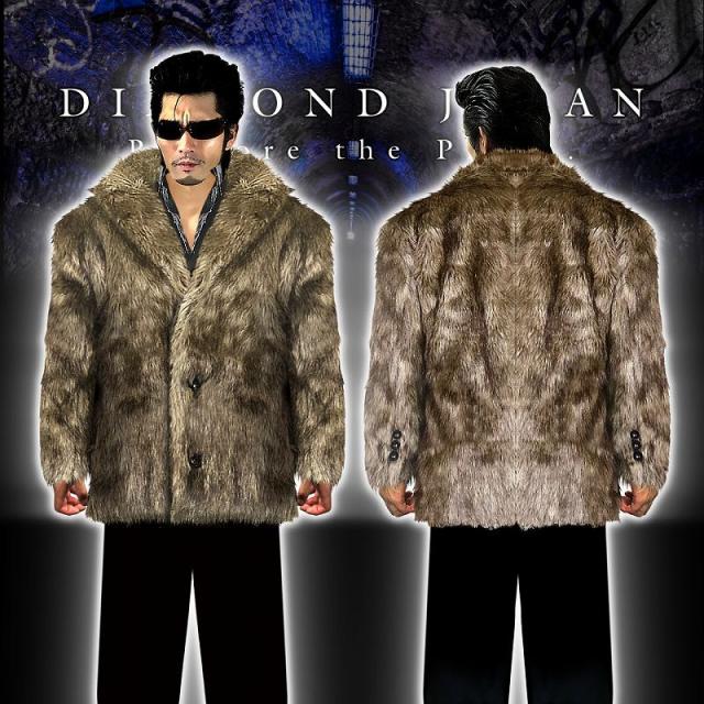 【処分価格】悪党の店　黒：ロング丈ファーコート 服 楽天市場】黒：ロング丈ファーコート 服 オラオラ系 悪羅悪羅系