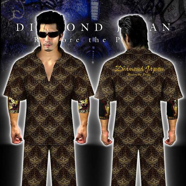 半袖 セットアップジャージ 長ズボン 服 DIAMOND JAPAN クロコ柄 dj