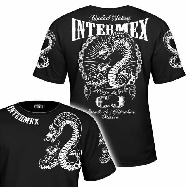 半袖 Tシャツ 服 Intermex コブラ 蛇 パイソン チェーン Itm 011黒 白 ギャング バイカー ライダース バイク乗り B系 Hiphop系 チカーノ の通販はau Pay マーケット Birth Japan