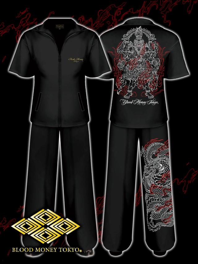 Blood Money セットアップ2点セット　4XL ジャージ　和柄　龍　昇龍 Blood Money セットアップ2点セット 4XL ジャージ 和柄 龍 昇龍 Amazon