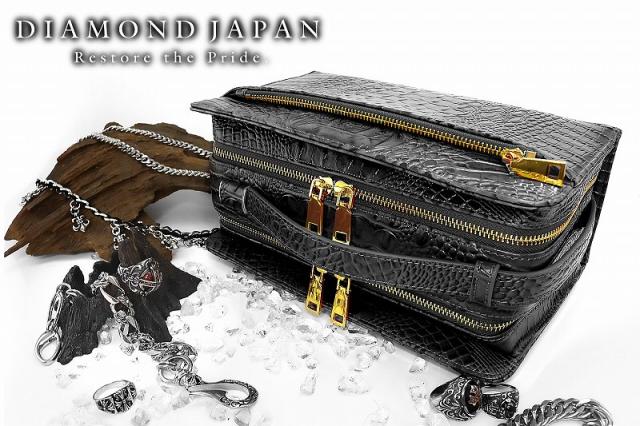 送料無料つやなしクロコ柄PUセカンドバッグ008黒 ツヤ消し皮革調鞄メンズ小物 オラオラ系悪羅悪羅系ヤクザヤンキーチンピラチョイ悪派手 悪党の店 バースジャパン BIRTHJAPANの通販は 5,394円