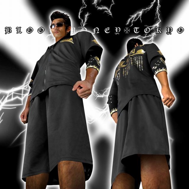 送料無料 ポイント2倍 半袖 セットアップ ジャージ オラオラ系悪羅悪羅