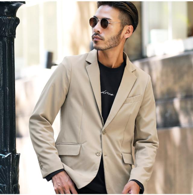 テーラードジャケット 春新作 イタリアンカラージャケット メンズ アウター オフィス カジュアル Mf Min ビジカジ S M L 2l スーツ 送料の通販はau Pay マーケット Jiggys Shop